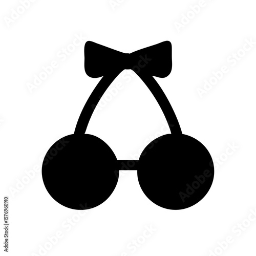 Cherry Bow Tie Vector