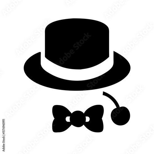 Cherry Bow Tie Vector