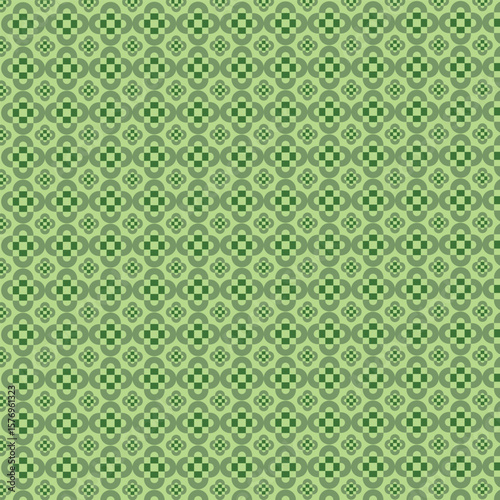 Abstract Green Repetition in Emerald Tones
