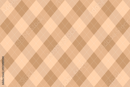 Soft beige argyle design with warm tones. Ideal for autumn, Thanksgiving, and rustic-themed packaging or fabric.