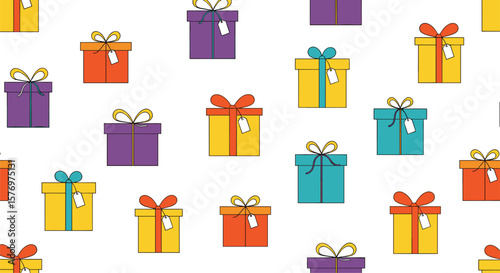 A delightful array of colorful gift boxes tied with ribbons ready for any celebration or special occasion
