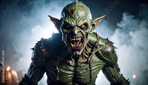Ogre monster, fierce gaze