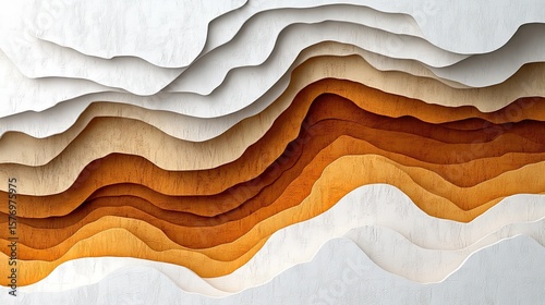 Wallpaper Mural Layered, textured design with varying shades of brown and white. Torontodigital.ca