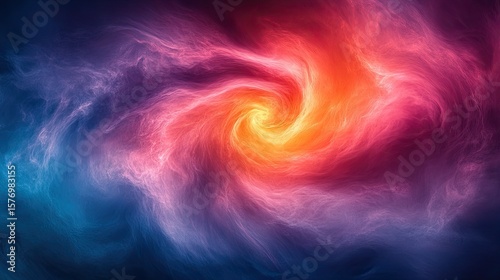 A swirling vortex of vibrant colors.