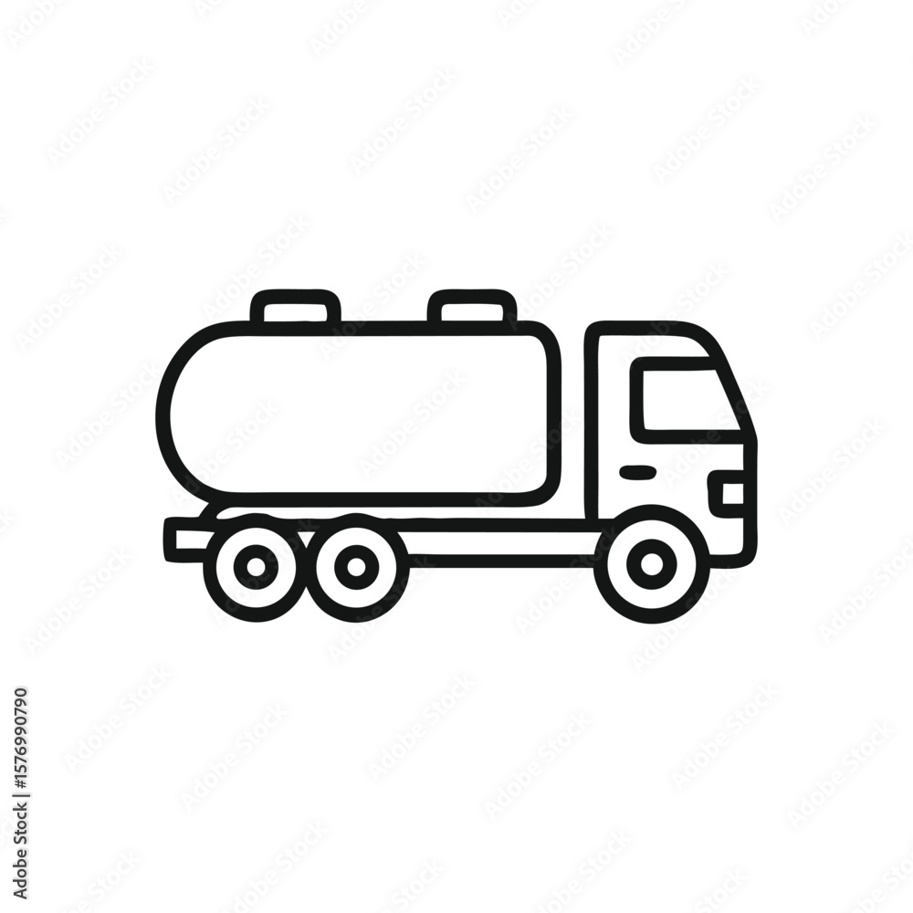 A Striking Truck Vector Graphic Featuring a Tanker Truck Design for Transportation and Logistics Related Visual Content A Striking Truck Vector Graphic Featuring a Tanker Truck Design for Transportation and Logistics Related Visual Content