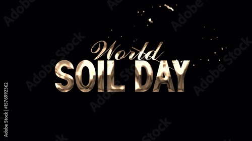 World Soil Day Text Animation - Great for Environmental Campaigns, Educational Content, NGO Promos, Event Intros, and Social Media Awareness
