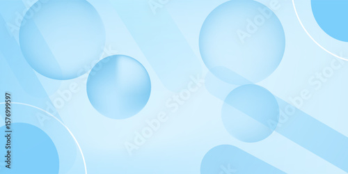 Abstract geometric background gradient soft light blue bokeh for Graphic Business background hitech technology digital design illustration web template background backdrop desktop wallpaper bubbles