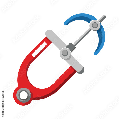 Dental dam clamp forceps tool