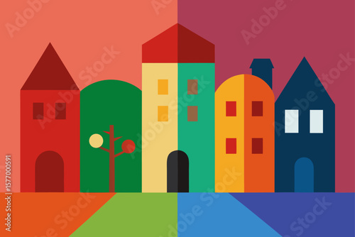 vector illustration of a city