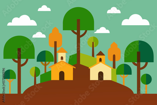 vector illustration of a city