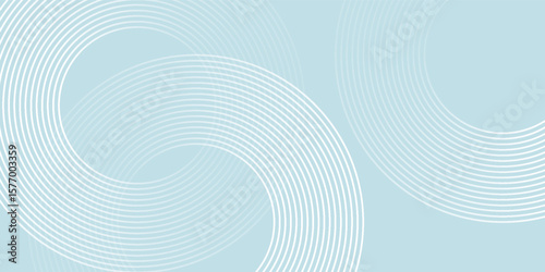 Modern abstract background. Glossy white gradient circle lines. Minimal geometric pattern. Simple graphic elements. Futuristic concept. Suitable for cover, poster, banner, brochure, eps10.