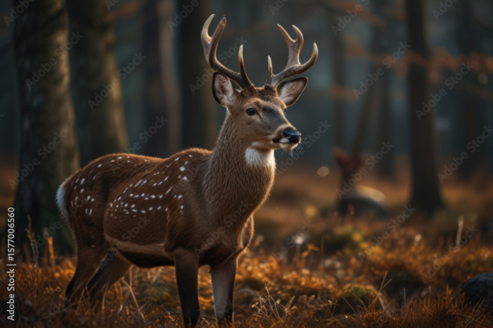 deer in the woods deer in the woods