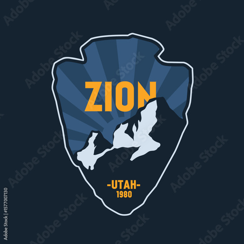 Night in Zion National Park Scenery Perfect for Print, Apparel, Sticker