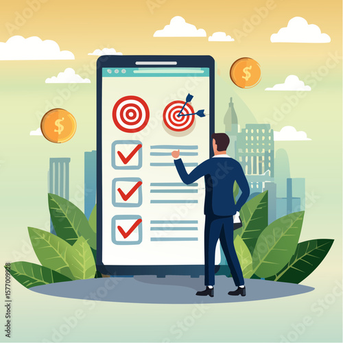 Business goal setting and task management