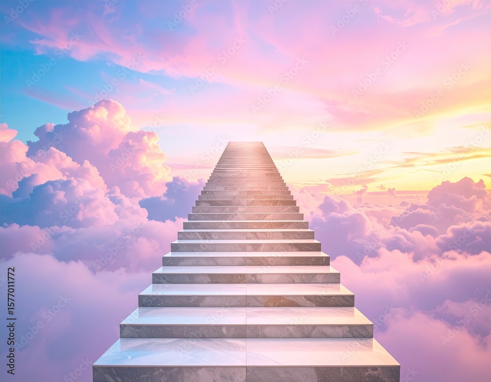 Fototapeta premium Pathway to a serene sky