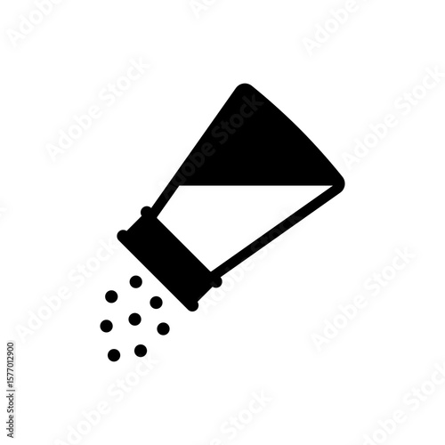 Salt shaker icon isolated on white background