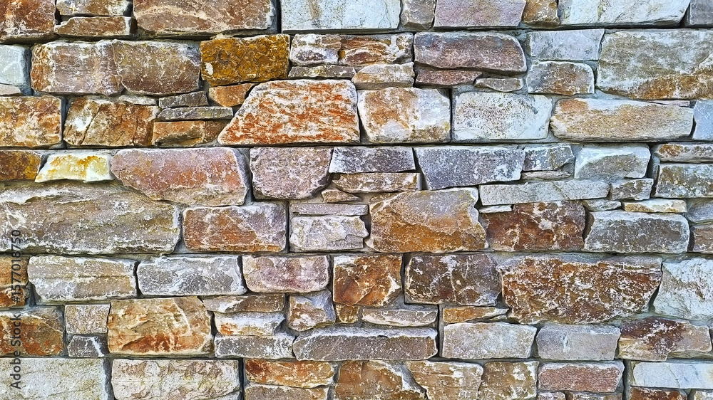 Fototapeta premium Modèle de mur en pierres sèches