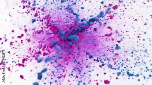 Vibrant abstract background featuring colorful paint splashes, artistic ink textures, and watercolor patterns