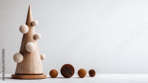 Wooden Christmas Tree Decor
