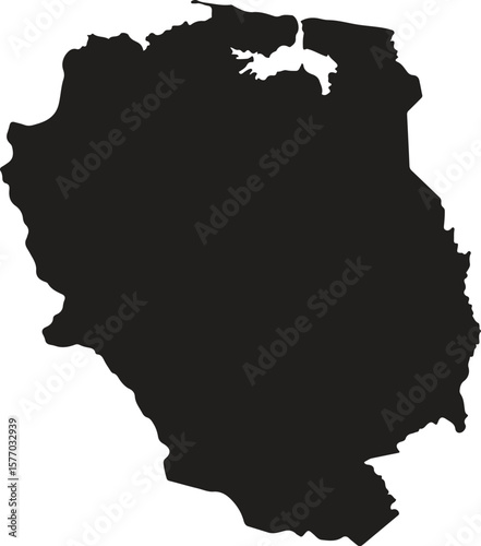 Nord Est department map, administrative division of Haiti. Vector illustration.
