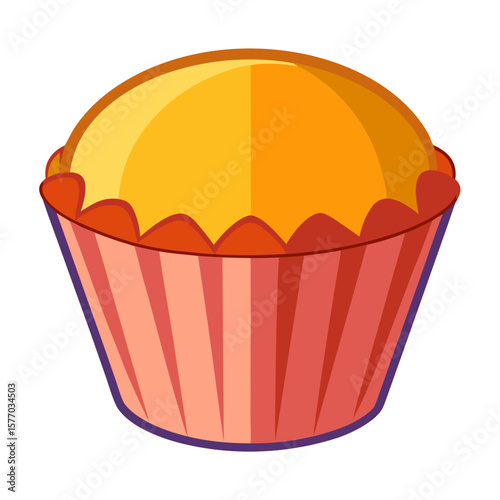 Muffin or cupcake tin vector for baking or dessert scenes.
