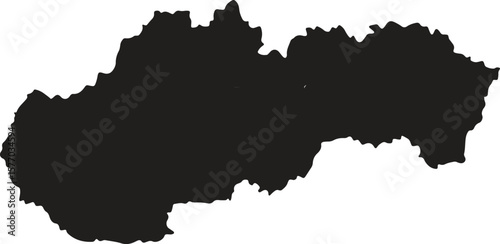 Slovakia map in gray on a white background