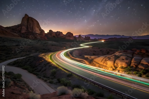 highway at night
