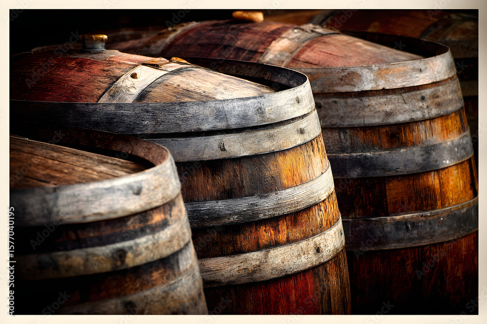 Aged Wooden Barrels: A Timeless Tale of Craftsmanship and Historical Tradition Aged Wooden Barrels: A Timeless Tale of Craftsmanship and Historical Tradition