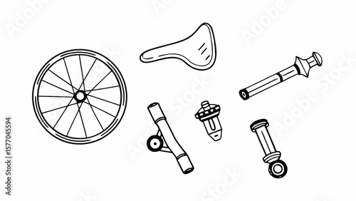Explore bicycle parts wheel saddle handlebars and more for cycling enthusiasts and bike repair projects now