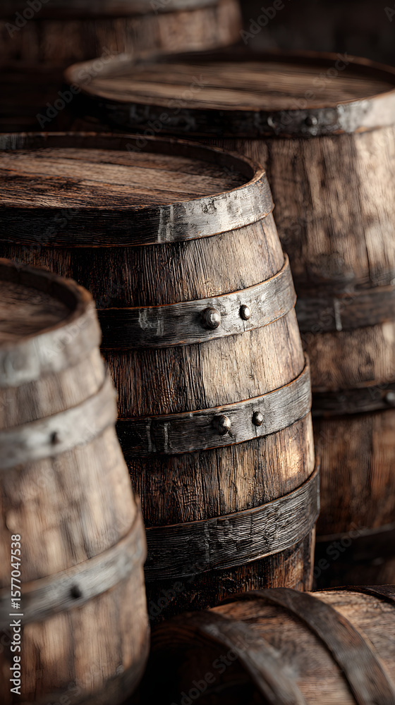 Aged Wooden Barrels: A Timeless Tale of Craftsmanship and Historical Tradition Aged Wooden Barrels: A Timeless Tale of Craftsmanship and Historical Tradition