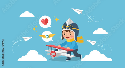 Celebrating National Aviation Day A Child's Dream of Flight and Adventure