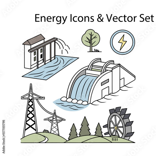 Energy Icons & Vector Set