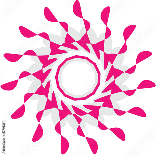 abstract background with flowers