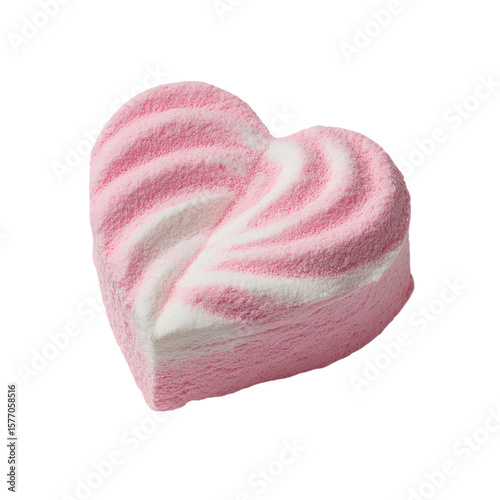 Wallpaper Mural Pink Heart shape marshmallow on transparent background Torontodigital.ca