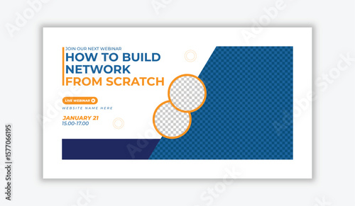 Clean Business Thumbnail Template with Space for Text