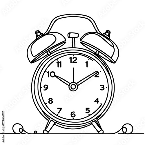 alarm clock vector illustration