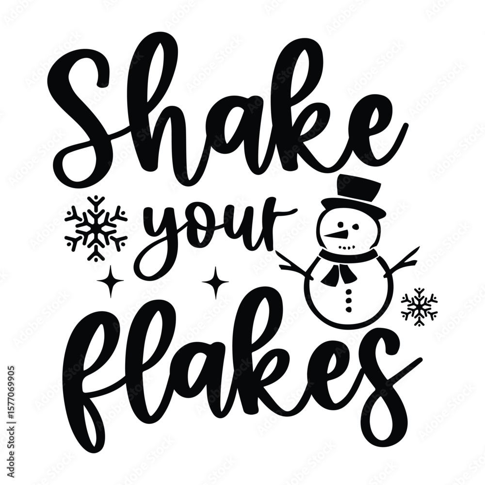 Fototapeta premium Shake your flakes SVG Art & Illustration