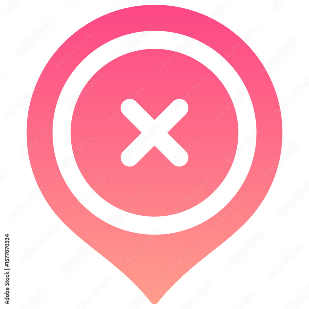 Obraz premium Wrong Icon