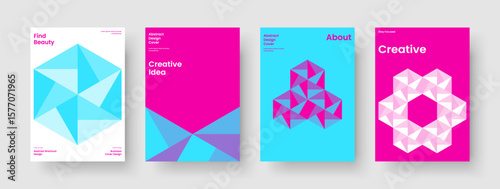 Geometric Background Design. Creative Flyer Layout. Abstract Book Cover Template. Poster. Report. Banner. Brochure. Business Presentation. Portfolio. Brand Identity. Handbill. Newsletter. Leaflet