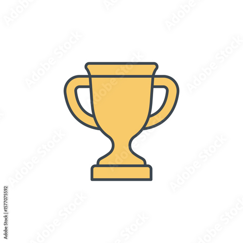 An icon of a golden trophy cup, representing victory, championship, and achievement.