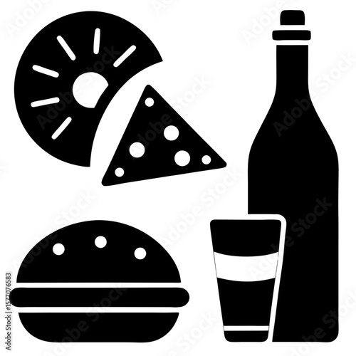 Simple black rectangle shape available for use in various graphic design projects and layout needs, suitable for web elements.