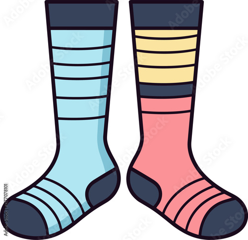 Colorful Striped Socks: Fashionable and Comfortable Hosiery for Everyday Wear