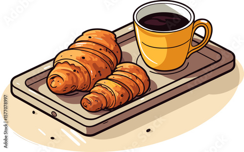Croissant and Coffee: A Delicious Start to Your Day