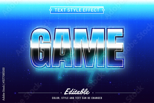 Game Controller Vector Text Effect Gaming