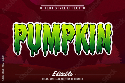Monster Theme Text Effect Creepy Typography