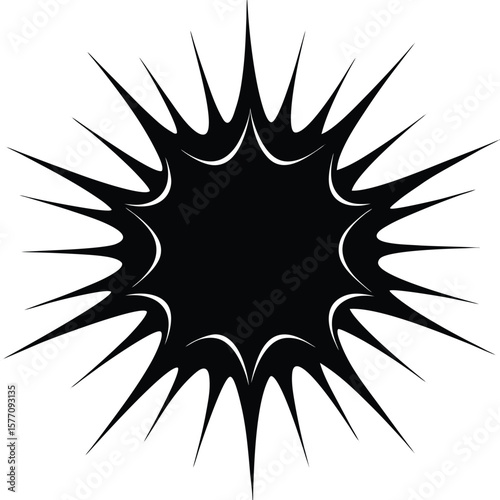 Abstract solar vector illustration: bright yellow and orange sun design with hot summer rays