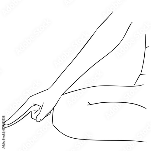 ブー・ムドラの白黒イラスト