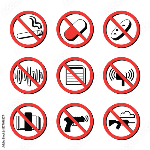 Free Download vector street elements and tools icons include traffic light road sign car police officer other     
 - GFXLoad