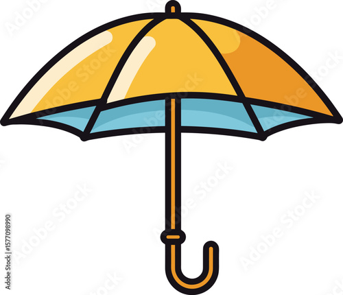 Sunny Day Umbrella Icon Graphic Resource
