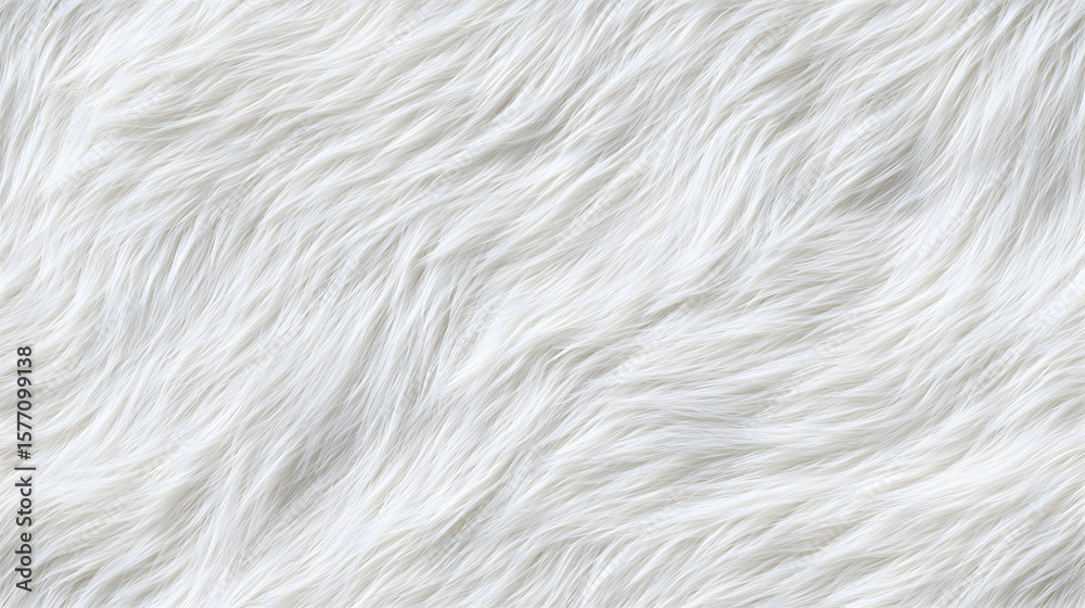 Fototapeta premium White fluffy furry texture background in high resolution. Ideal for mockups, textiles, soft product presentations or minimalistic design.